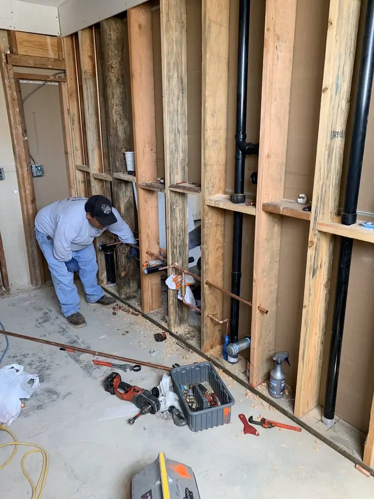 Commercial rough-in plumbing for Water Heater Replacement in Garfield